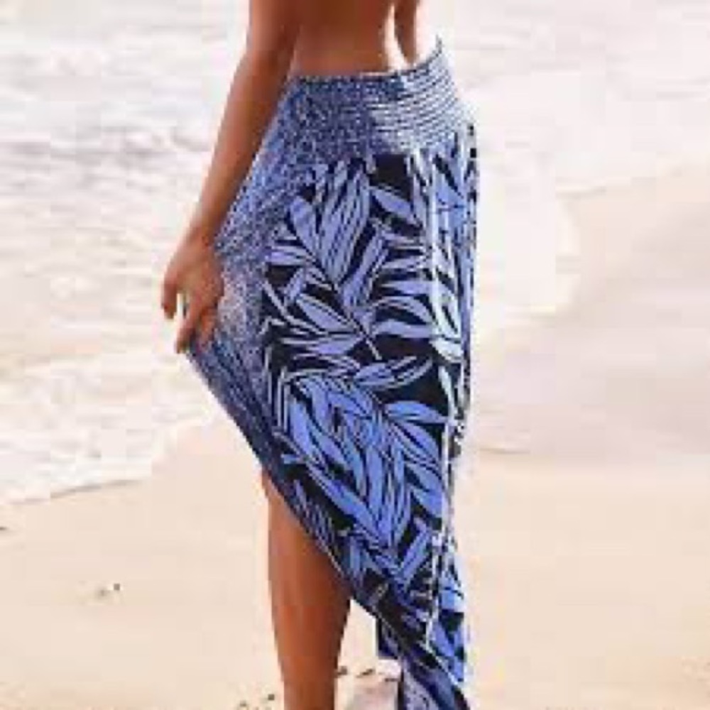 Free People Turning Tide sarong in Navy - Picture 2 of 5